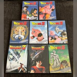 Dragon Ball Z Mix Bundle DVD Sagas and Single DVD Movies- (8 DVD's)